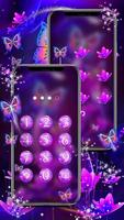Neon Butterfly Purple Ekran Görüntüsü 1