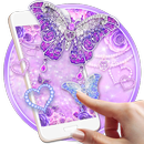 Butterfly Glitter Diamond 3D Lock Screen Wallpaper APK