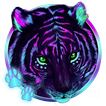 Cool Neon Tiger 3D Live Lock Screen Wallpapers