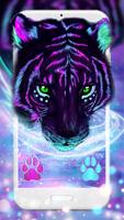 Cool Neon Tiger Poster