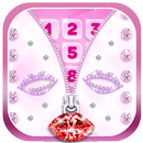 Diamond Lips Locker Zipper 3D Live Lock Screen APK