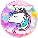 Glitter Galaxy Unicorn Live Lock Screen Wallpaper APK