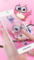 Pink Anime Cute Owl Screenshot 1