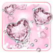 Pink Glitter Diamond 3D Live Lock Screen Wallpaper