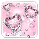 Pink Glitter Diamond 3D Live Lock Screen Wallpaper APK