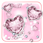 Pink Glitter Diamond Zeichen