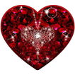Rose Diamond Love Shining Tema 3D Live Lock Screen