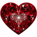 Rose Diamond Love Shining Tema 3D Live Lock Screen APK