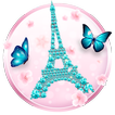 Sakura Paris Tower 3D Live Lock Screen Wallpapers