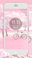 Sakura Pink Bicycle Poster