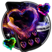 Smoke Neon Heart 3D Live Lock Screen Wallpaper
