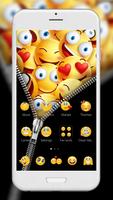 Zipper Smiley Emoji Poster