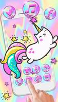 Cute Unicorn Cat Themes Live W screenshot 1
