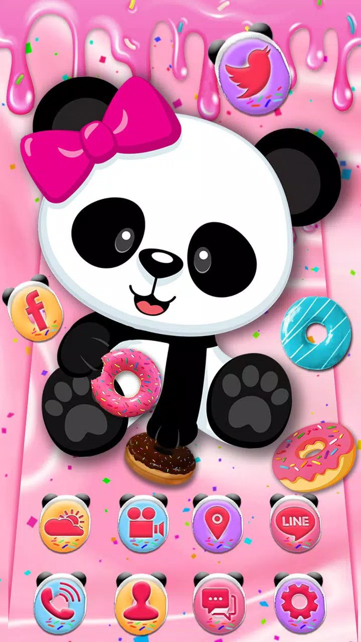 Descarga de APK de Temas Cute, Panda, Donutde fon para Android
