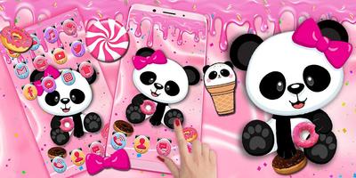Cute, Panda, Donut Themes & Li ảnh chụp màn hình 3