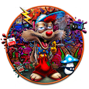 Graffiti Smoky Rabbit Themes L APK
