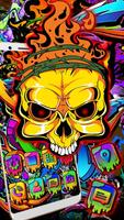 Graffiti, Cool,  Skull Themes  poster