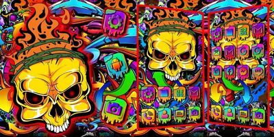 Graffiti, Cool,  Skull Themes  screenshot 3