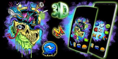Hd Graffiti Skull Themes Live  screenshot 3