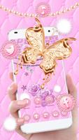 Pink, Leopard, Butterfly Themes & Live Wallpapers poster