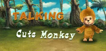 Parlare scimmia carino