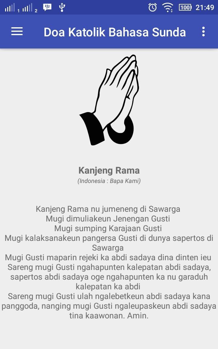 Doa Katolik Bahasa Sunda For Android Apk Download