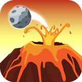 Escape jump from lava volcano