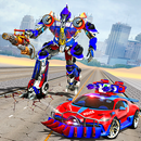 US Police Robot Car Race Shooting Game APK