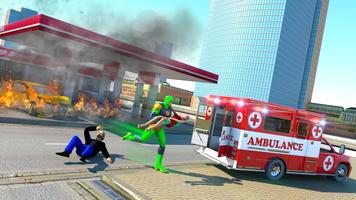 Real Robot Speed Hero Rescue Mission ảnh chụp màn hình 2