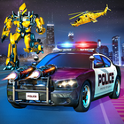 US Police Robot Car Crash shooting Game icône