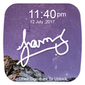 Signature lock screen : gesture effect