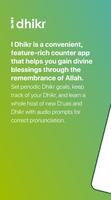 i Dhikr and Tasbeeh counter Affiche