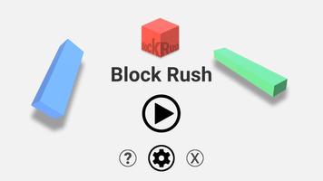 Block Rush : Minimalist Arcade Plakat