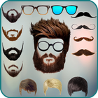 Men beard photo editor Mustache : Hairstyle salon simgesi