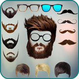 Men beard photo editor Mustache : Hairstyle salon icône