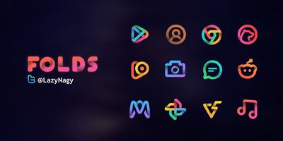 Folds - Icon Pack الملصق
