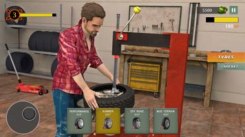 Car Mechanic Sim: Tyre Shop 3D imagem de tela 1