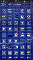 LC Carbon Blue Glass Theme screenshot 2