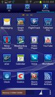 LC Carbon Blue Glass Theme screenshot 1