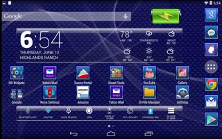 LC Carbon Blue Glass Theme screenshot 3