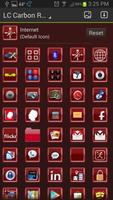 LC Carbon Red Theme اسکرین شاٹ 3
