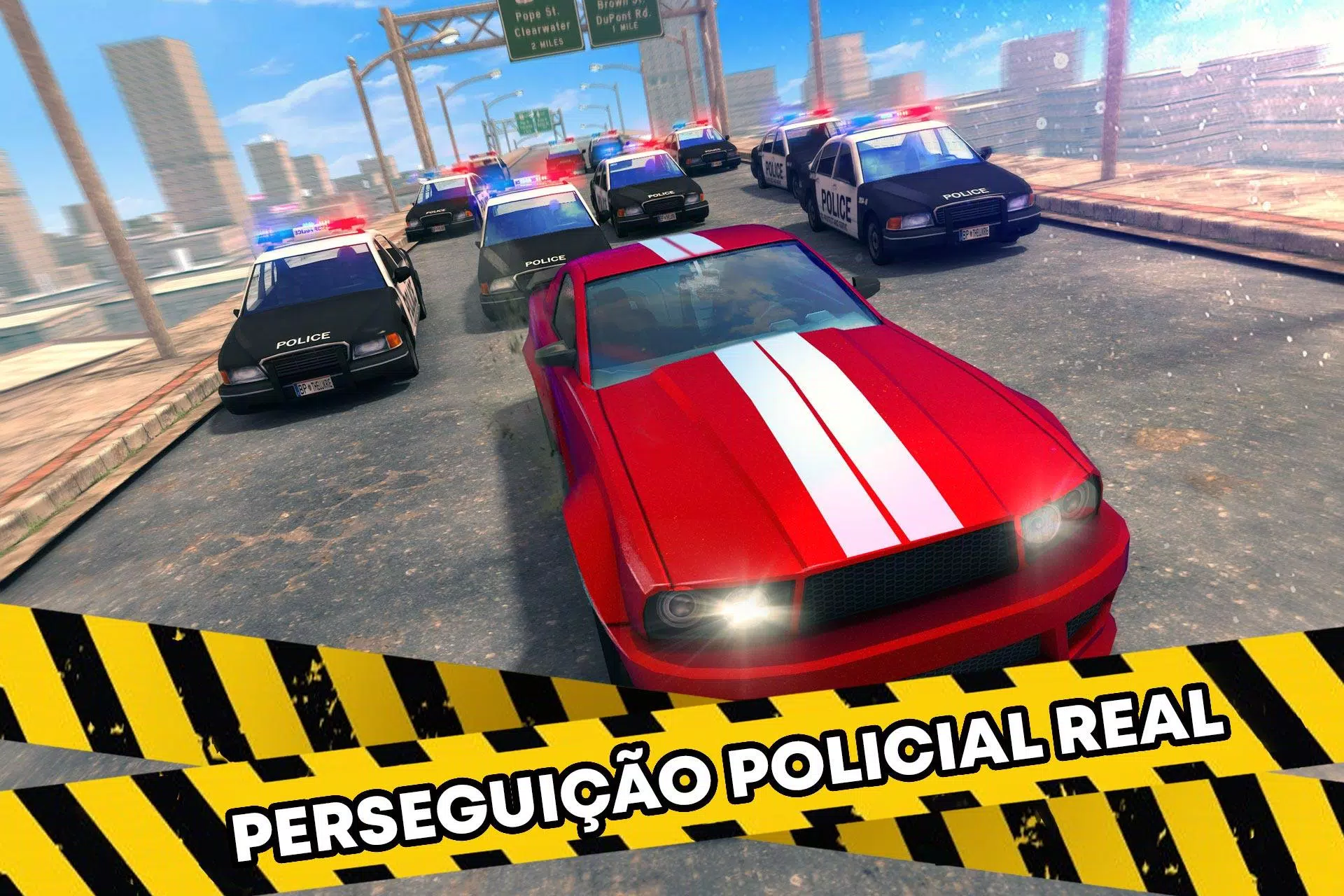 Novo Jogo brasileiro de fuga da Policia - Auto Chase Br 