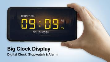 Big Digital Clock Display poster