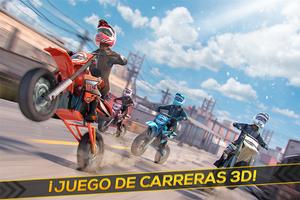 Carrera Real de Moto de Cross Poster