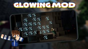 Glowing Ore Mod for Minecraft পোস্টার