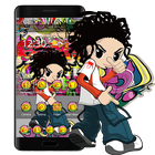 Icona Colorful Cartoon Hiphop Graffiti Theme