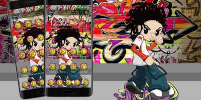 Colorful Cartoon Hiphop Graffiti Theme Screenshot 3