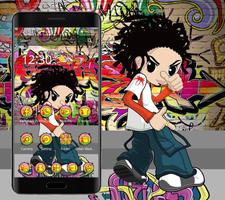 Colorful Cartoon Hiphop Graffiti Theme Screenshot 1