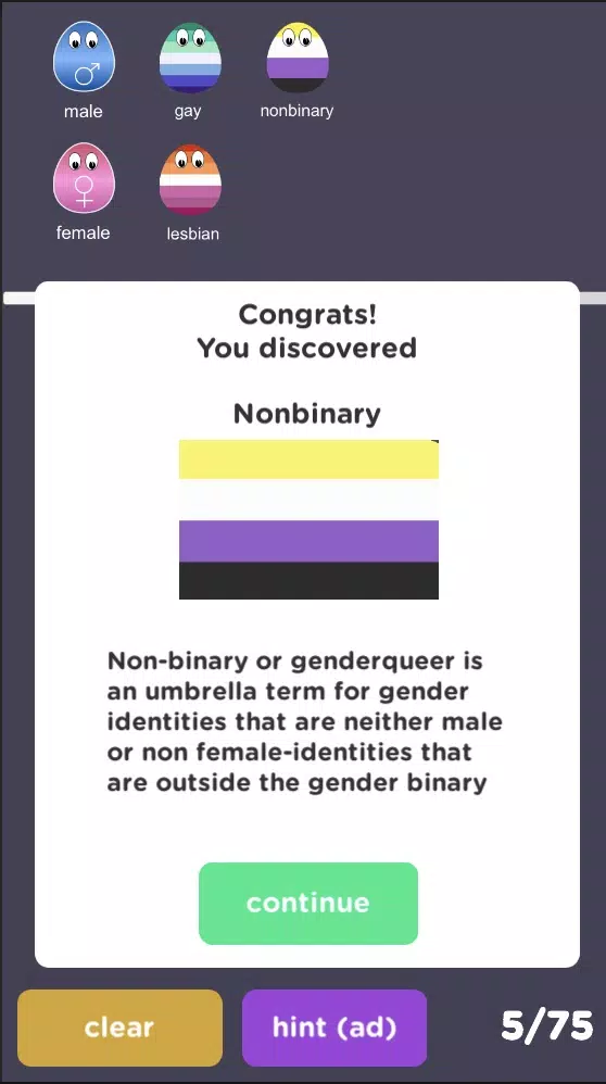 Um quiz LGBT aleatório