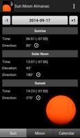 Poster Sun Moon Almanac